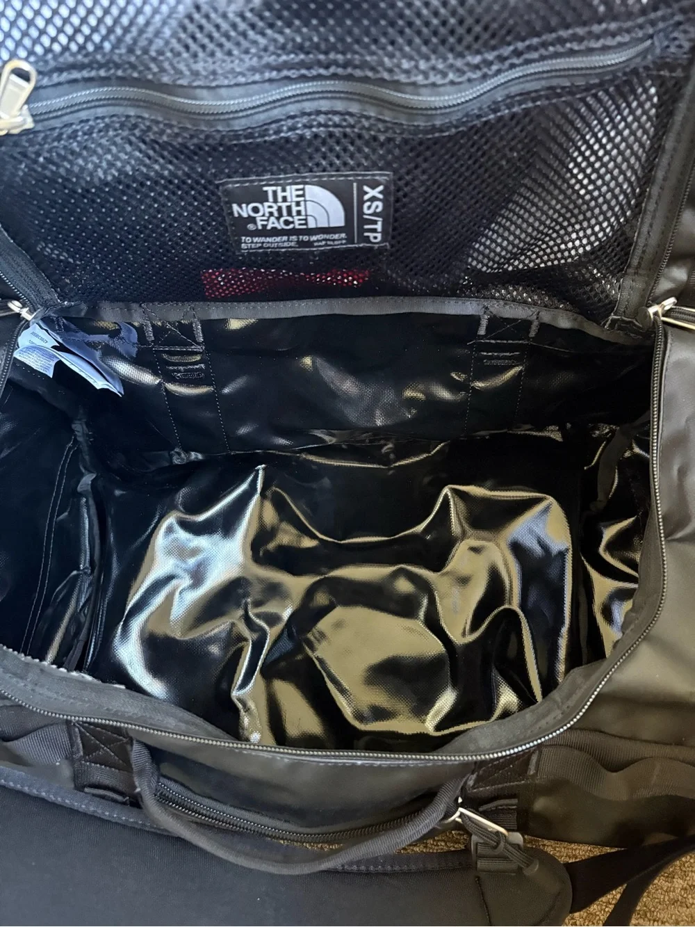 The North Face  Base Camp Duffle Weekender Backpack Bag Black almost New